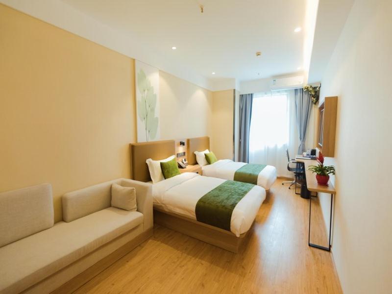 Greentree Inn Shanghai Huangxing Park Subway Station Express Hotel Xangai Exterior foto